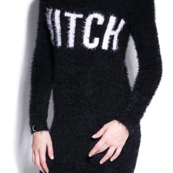 KILLSTAR Witch Dropout Sweater/Dress Black XS/S - Picture 1 of 13